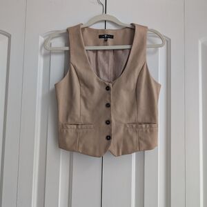 7 For All Mankind Beige Vest XS